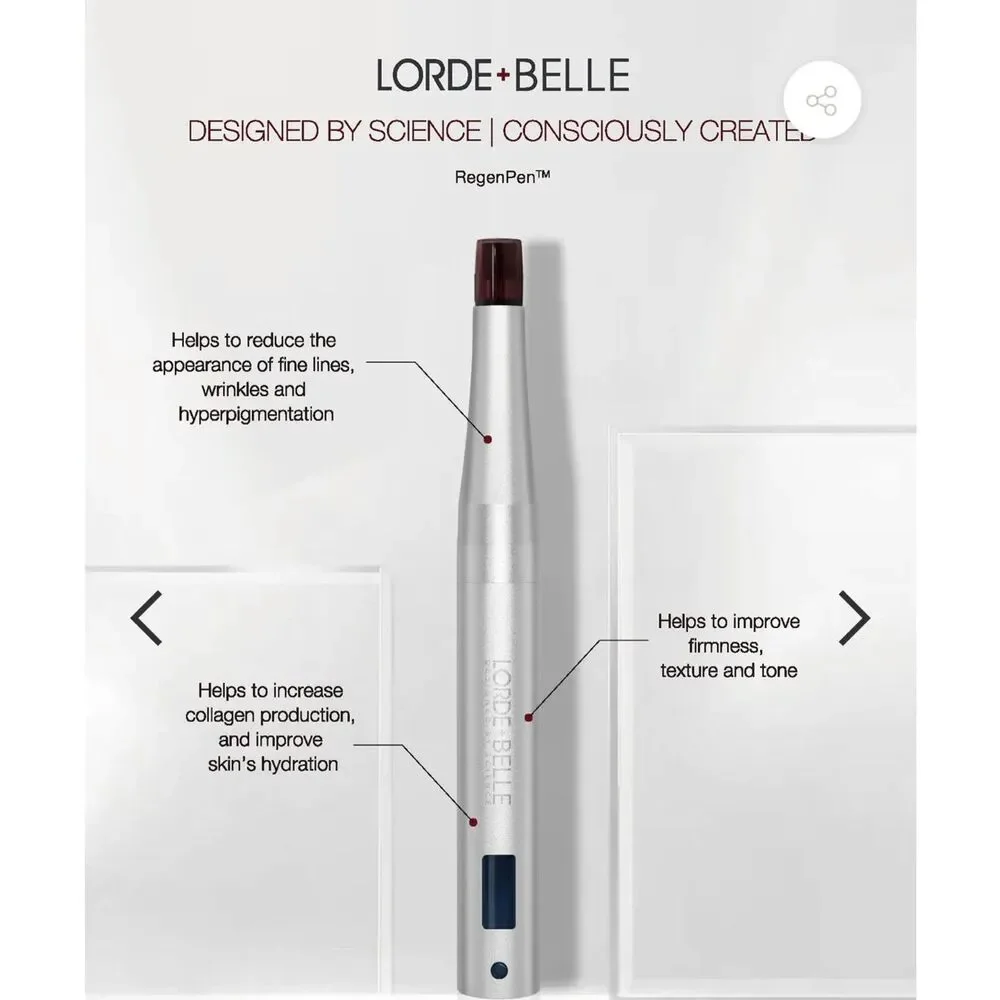 LORDE +‎ BELLE THE VIRAL REGENPEN Non-invasive Facial Tool Device New $299 msrp